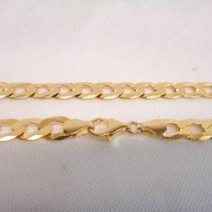 Curb Chain Solid 9ct Yellow Gold - Length 24 inches (60.96cm) - 34.2g (S8407) - Image 4