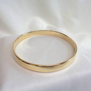Solid Bangle 9ct Yellow Gold - 37.4g - Heavy! - 68mm Diameter - 7.5mm Wide (S8262) - Image 3
