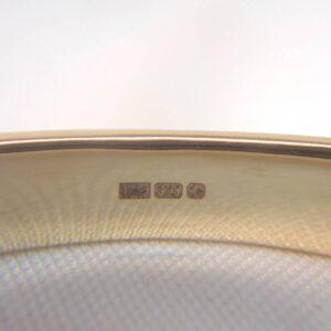 Solid Bangle 9ct Yellow Gold - 37.4g - Heavy! - 68mm Diameter - 7.5mm Wide (S8262) - Image 4