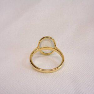 Beautiful Moonstone Ring 14ct Yellow Gold - Size O (US 7) (S8409) - Image 7