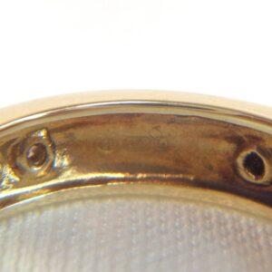 Mizpah Band 9ct Yellow Gold - Diamond Set - Size L (US 5.75) (S8408) - Image 5