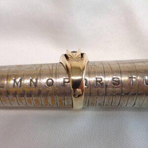 Vintage Garnet Signet Ring 9ct Yellow Gold - Size P 1/2 (US 7.75) (S8422) - Image 9