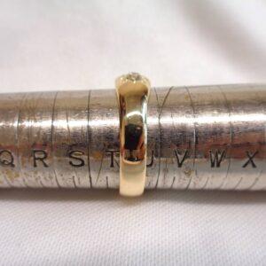 Antique Gents 1.00ct Three Stone Diamond Ring 18ct Yellow Gold - Size T 1/2 (S8411) - Image 7