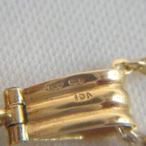 Quality Emerald & Diamond Pear Cluster Pendant 14ct Yellow Gold - Length 37mm - Chain 20in (S8296) - Image 8