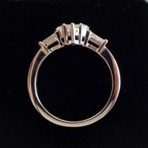 Certified 1.12ct Diamond Cluster Ring 18ct White Gold - Size N (S7870) - Image 3