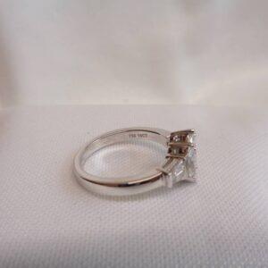 Certified 1.12ct Diamond Cluster Ring 18ct White Gold - Size N (S7870) - Image 5