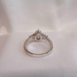 Certified 1.12ct Diamond Cluster Ring 18ct White Gold - Size N (S7870) - Image 6