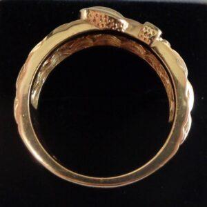 Buckle Ring Solid 9ct Yellow Gold - Size X 1/2 - 16.1g (S8479) - Image 3