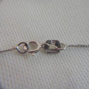 Pink Sapphire and Diamond Pendant 18ct White Gold - Length 23mm - Chain 18in (S8503) - Image 4