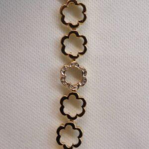 Beautiful Diamond Bracelet 9ct Yellow Gold Bracelet - Length 7'' - (S8504) - Image 4