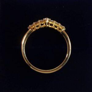 Beautiful 0.38ct Diamond Wishbone Ring 18ct Yellow Gold - Size M (S8226) - Image 3