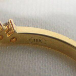 Beautiful 0.38ct Diamond Wishbone Ring 18ct Yellow Gold - Size M (S8226) - Image 8
