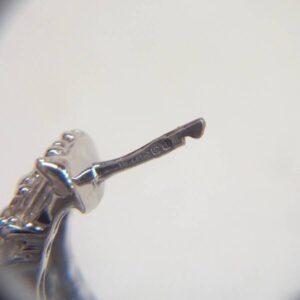 0.50ct Diamond Huggie Hoop Earrings 9ct White Gold - Length 15mm (S8517) - Image 6