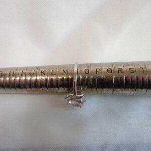 Beautiful Morganite & Diamond Ring 9ct White Gold - Size N (S8526) - Image 8