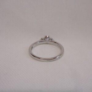 Stunning Ruby & Diamond Three Stone Ring 18ct White Gold - Size M (S8301) - Image 5