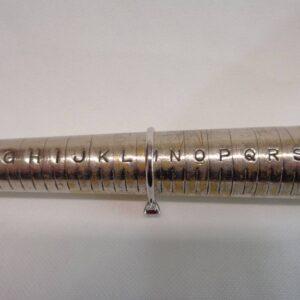 Stunning Ruby & Diamond Three Stone Ring 18ct White Gold - Size M (S8301) - Image 8