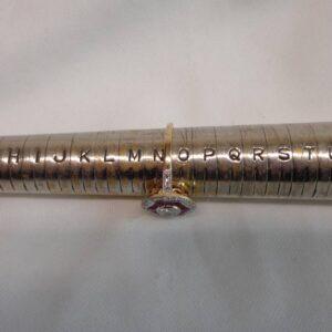 Art Deco Style Ruby and Diamond Cluster Ring 14ct Yellow Gold - Size N 1/2 (S8555) - Image 8