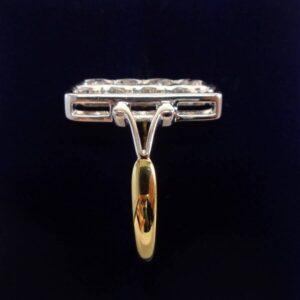 0.60ct Diamond Panel Ring 18ct Two Colour Gold - Ring Size O (US 7) - S7867 - Image 2