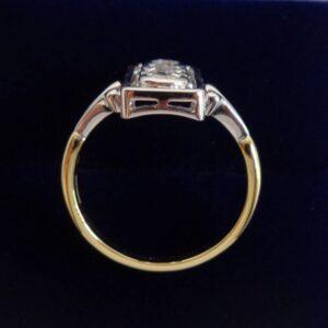 0.60ct Diamond Panel Ring 18ct Two Colour Gold - Ring Size O (US 7) - S7867 - Image 3