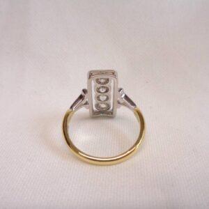 0.60ct Diamond Panel Ring 18ct Two Colour Gold - Ring Size O (US 7) - S7867 - Image 6