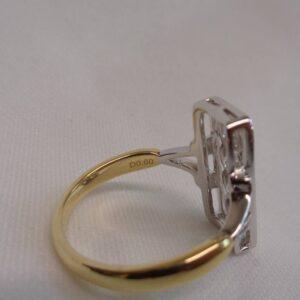 0.60ct Diamond Panel Ring 18ct Two Colour Gold - Ring Size O (US 7) - S7867 - Image 8