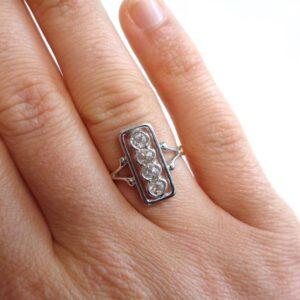 0.60ct Diamond Panel Ring 18ct Two Colour Gold - Ring Size O (US 7) - S7867 - Image 10