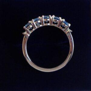 Quality Aquamarine and Diamond Ring 18ct White Gold - Size P (S8580) - Image 3