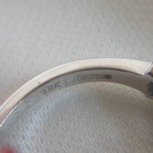 Quality Aquamarine and Diamond Ring 18ct White Gold - Size P (S8580) - Image 6