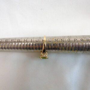 Peridot and Diamond Ring 18ct Yellow Gold - Size K (S8579) - Image 8