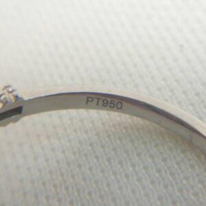 Art Deco Style Sapphire and Diamond Platinum Ring - Size M (S8551) - Image 8