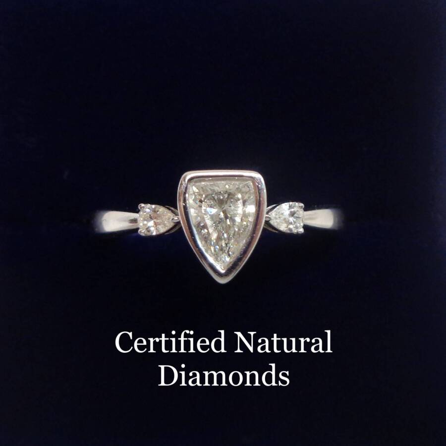Certified natural diamond