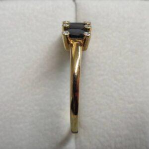 Beautiful Sapphire and Diamond Ring 9ct Gold - Size U 1/2 (S8623) - Image 2