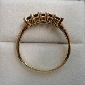 Beautiful Sapphire and Diamond Ring 9ct Gold - Size U 1/2 (S8623) - Image 3