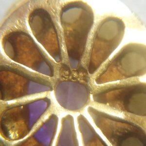 Incredible Two Row Cultured Pearl with Amethyst and Pearl 9ct Clasp - Length 22 1/2in (S7657) - Image 5