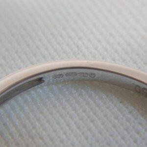 Emerald and Diamond Ring 18ct White Gold - Size O (A1186) - Image 5