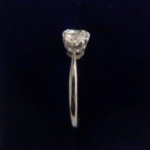 Antique 1.10ct Three Stone Diamond Ring 18ct Gold & Platinum - Size M 1/2 (S7974) - Image 2
