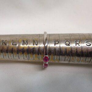 Stunning Ruby and Diamond Ring 18ct White Gold - Size N (S7650) - Image 8