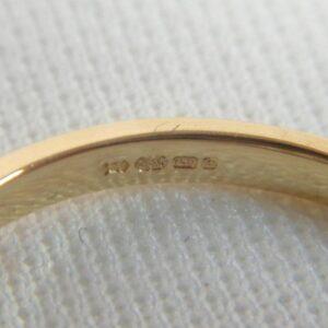 Beautiful Emerald and Diamond Cluster Ring 18ct Yellow Gold - Size O (S7643) - Image 6