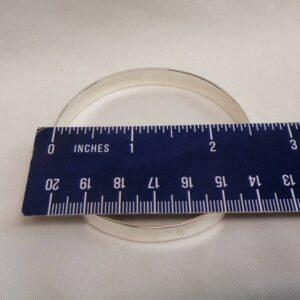 Solid 925 Silver Full Bangle - Diameter 65mm (S8609) - Image 4