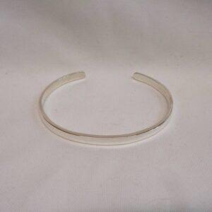Solid 925 Silver Torque Bangle - 65mm x 53mm (S8610)