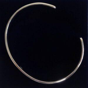 Solid 925 Silver Torque Bangle - 69mm x 55mm (S8611)