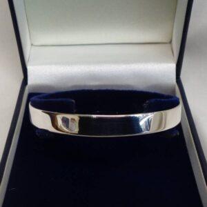 Solid 925 Silver Full Bangle - Diameter 65mm (S8609)