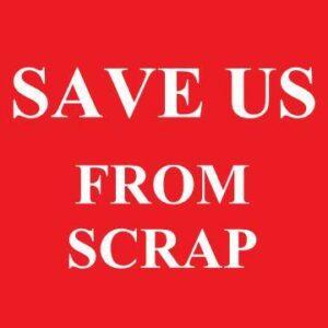 Save Us From Scrap!  SALE NOW ON IN STORE