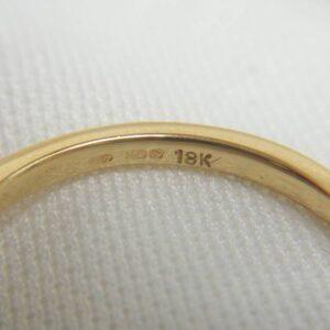 Beautiful Emerald and Diamond Cluster Ring 18ct Yellow Gold – Size M (A1176) - Image 5