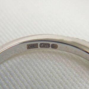 Striking Emerald and Diamond Ring 18ct White Gold – Size N 1/2 (A1187) - Image 5