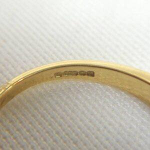 Stunning 0.33ct Diamond Wishbone Ring 18ct Yellow Gold - Size M 1/2 (A1200) - Image 5