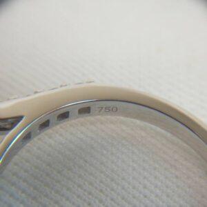 Quality Emerald and Diamond Cluster Ring 18ct White Gold - Size M (A1280) - Image 5