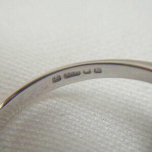 Vintage C.1984 Sapphire and Diamond Cluster Ring 18ct White Gold - Size R 1/2 (A1139) - Image 5