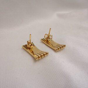 1.00ct Diamond Five Row Stud Earrings 18ct Yellow Gold (A1326) - Image 3