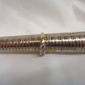 1.25ct Five Stone Diamond Ring 18ct Yellow Gold - Size N 1/2 (A1317) - Image 7